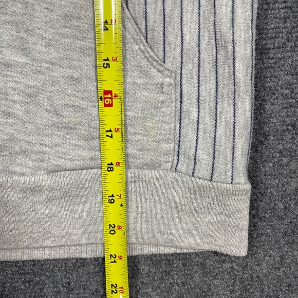 Vintage 80s Nike Quarter Zip Pullover Hoodie Gray Womens Medium 0898 - Picture 9 of 10